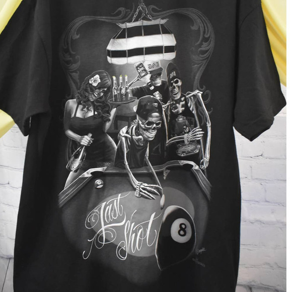 DOA Shirt " LAST SHOT" size  XL Measurements in the‎ description - Picture 2 of 7